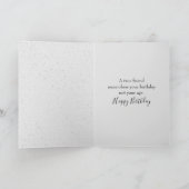 Stick Figuur Birthday Girl met rode wijn Kaart (Binnen)