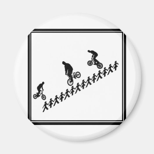 Stick FIGUUR BMX Magneet (Voorkant)