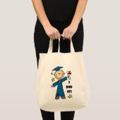 Stick Figuur Boy Afstuderen T-shirts en cadeautjes Tote Bag (Voorkant (product))
