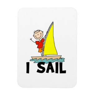 Stick Figuur Boy I Sail Magneet