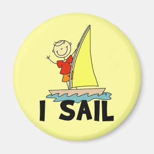 Stick Figuur Boy I Sail Magneet