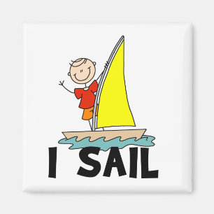 Stick Figuur Boy I Sail Magneet