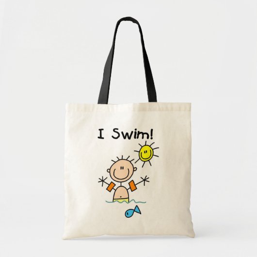 Stick Figuur Boy I Tote Bag (Voorkant)