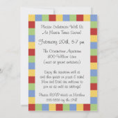 Stick Figuur Boy met Kite Birthday nodigt uit Kaart (Achterkant)