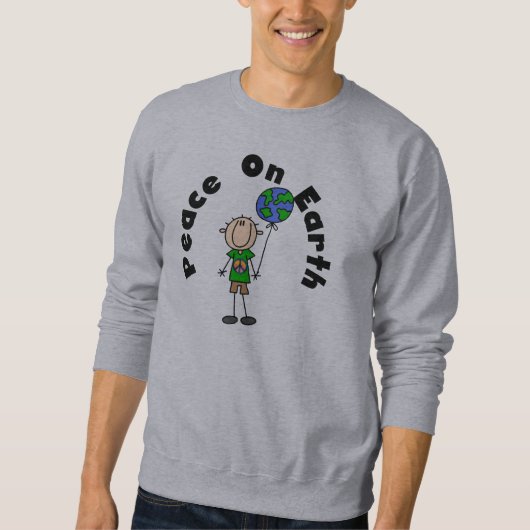 Stick Figuur Boy Peace on Earth T-shirts and Gifts (Voorkant)