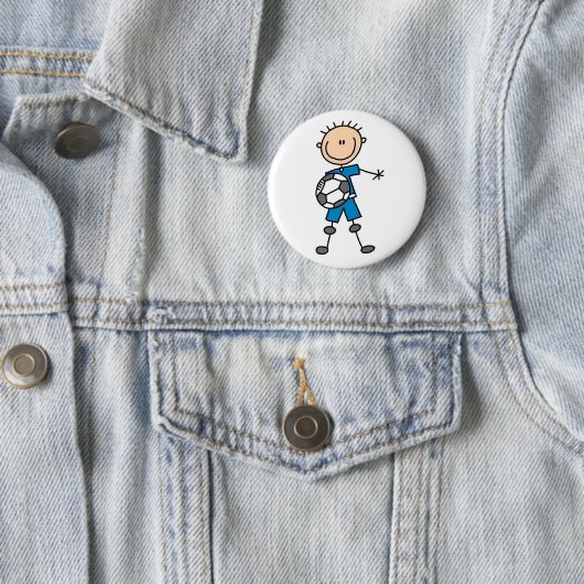Stick Figuur Boy Soccer Button (In situ)