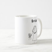 Stick Figuur Bride Koffiemok (Voorkant rechts)