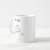 Stick Figuur Bride Koffiemok (Voorkant links)