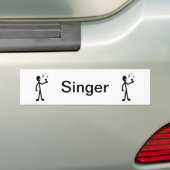 Stick-figuur Bumpersticker (Op auto)