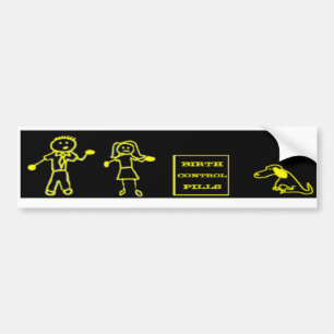Stick Figuur Bumpersticker
