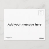 Stick Figuur Cartoon Boy Band Bubbles to Girl Briefkaart (Achterkant)