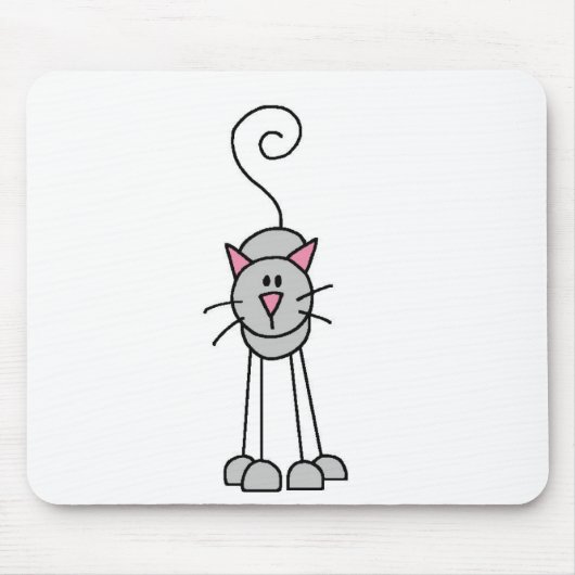 Stick Figuur Cats Mousepad Muismat (Voorkant)