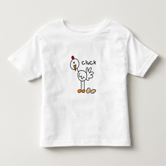 Stick Figuur Chicken Kinder Shirts (Voorkant)