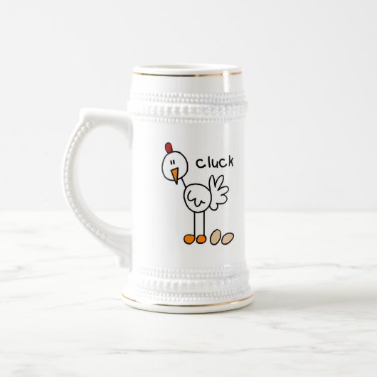 Stick Figuur Chicken T-shirts and Gifts Bierpul (Links)
