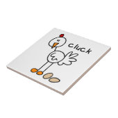 Stick Figuur Chicken T-shirts and Gifts Tegeltje (Zijkant)