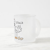 Stick Figuur Chicken Tshirts and Gifts Matglas Koffiemok (Voorkant rechts)