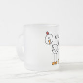 Stick Figuur Chicken Tshirts and Gifts Matglas Koffiemok (Voorkant links)