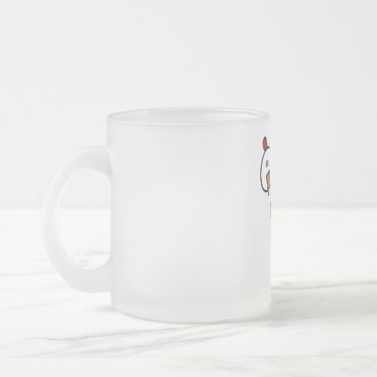 Stick Figuur Chicken Tshirts and Gifts Matglas Koffiemok (Links)