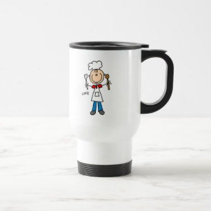 Stick Figuur Cook T-shirts en geschenken Reisbeker
