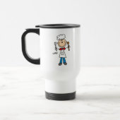 Stick Figuur Cook T-shirts en geschenken Reisbeker (Links)