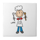 Stick Figuur Cook Tegeltje (Voorkant)