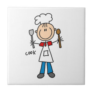 Stick Figuur Cook Tegeltje