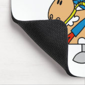 Stick Figuur Cowgirl Yee Haw Mousepad Muismat (Hoek)