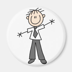 Stick Figuur Dad Magnet