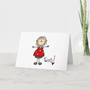 Stick Figuur die Twinden verwacht Aankondiging