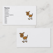 Stick Figuur Dog T-shirts en cadeautjes Visitekaartje (Voorkant / Achterkant)