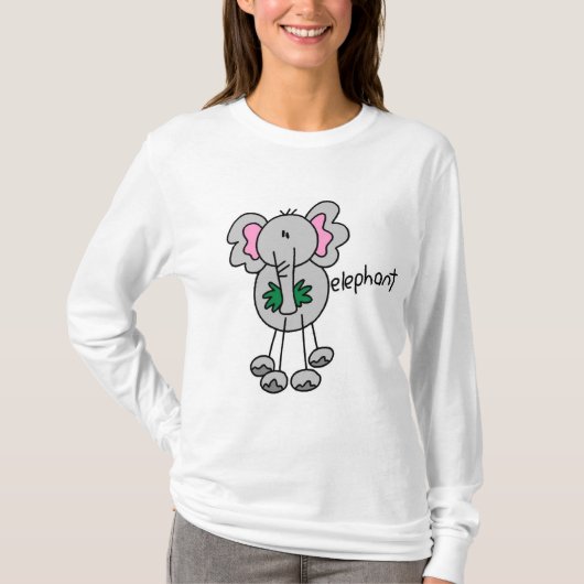 Stick Figuur Elephant Tshirts and Gifts (Voorkant)