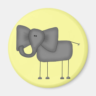 Stick Figuur Elephant Tshirts and Gifts Magneet