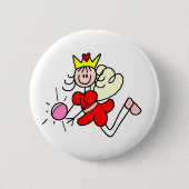 Stick Figuur Fairy Crystal Ball Button (Voorkant)