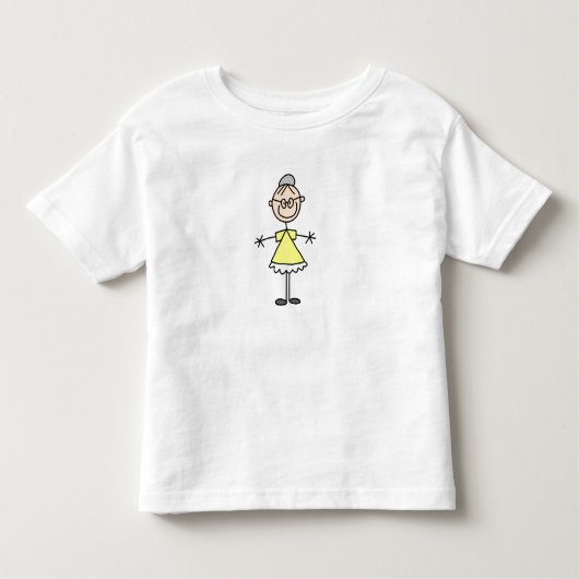Stick Figuur Familie Grandma Shirt (Voorkant)