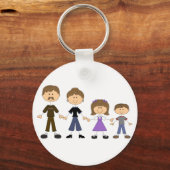 Stick Figuur familie Sleutelhanger (Voorkant)