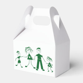 Stick figuur Familie voorkeursvakken Bedankdoosjes