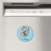 Stick Figuur Fisherman Magneet (Insitu (Vaatwasser))