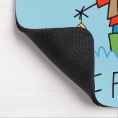 Stick Figuur Fisherman Muismat (Hoek)