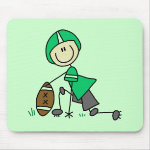 Stick Figuur Football Green Muismat