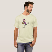 Stick Figuur Football Paars Shirt (Voorkant volledig)