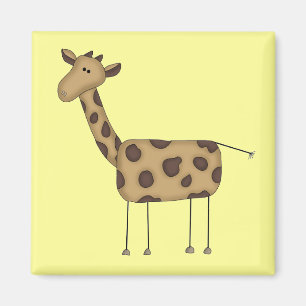 Stick Figuur Giraffe Tshirts en geschenken Magneet