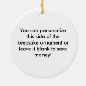 Stick Figuur Girl Baseball Player Ornament (Achterkant)