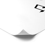 Stick Figuur Girl I Sing T-shirts en cadeautjes Poster (Hoek)