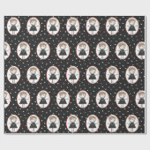 Stick Figuur Girl in Sneakers Cadeaupapier (Vlak)