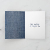 Stick Figuur Girl in Sneakers Kaart (Binnen)