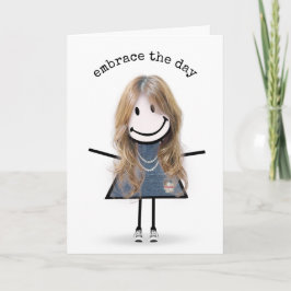 Stick Figuur Girl in Sneakers Kaart