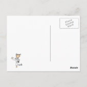 Stick Figuur Girl Karate T-shirts en cadeautjes Briefkaart (Achterkant)