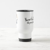 Stick Figuur Girl met Sneakers en Daisies Reisbeker (Center)