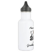 Stick Figuur Girl Violin Player Water Fles (Links)