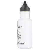Stick Figuur Girl Violin Player Water Fles (Rechts)